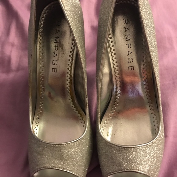 Silver Rampage Heels - Picture 2 of 4