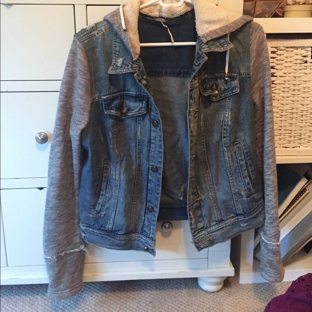 Free People denim/fabric jacket