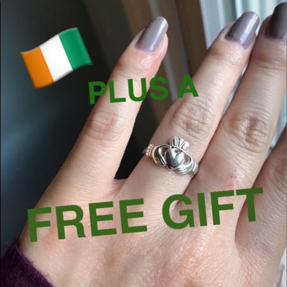 AUTHENTIC IRISH Claddagh Ring Size 5.5 ✨FREE GIFT
