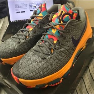 Nike KD 8 "PG County" Grey + Orange size 10.5