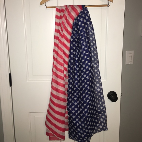 Long American Flag Scarf - Picture 1 of 4