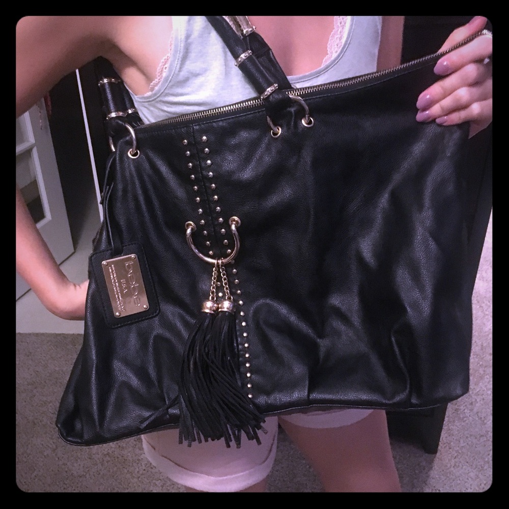 Bebe gently used black bag
