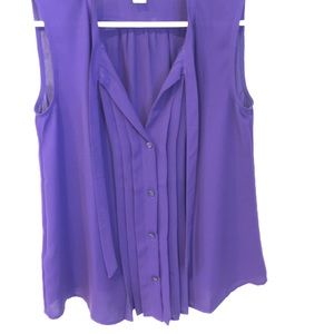 NWOT Loft purple blouse