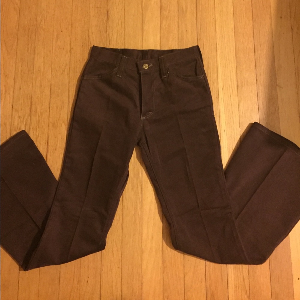 Beautiful vintage High Rise Brown Flares by Lee