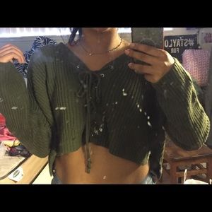 LF cropped sweater