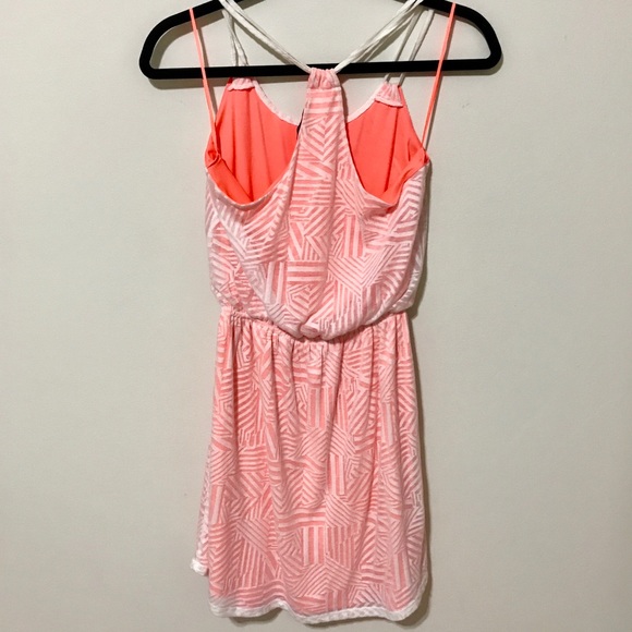 Express Patterned Neon Dress - Picture 2 of 4