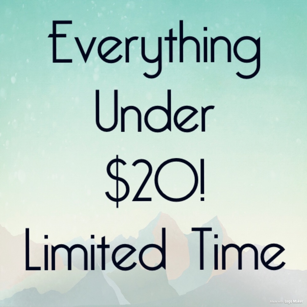 All inventory is under $20 bucks!! Limited time!!