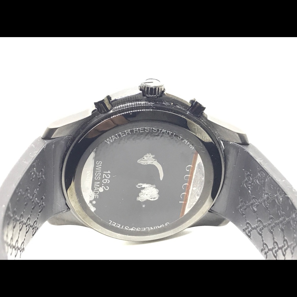 Gucci 126.5 chronograph steel quartz men's watch - Picture 6 of 7