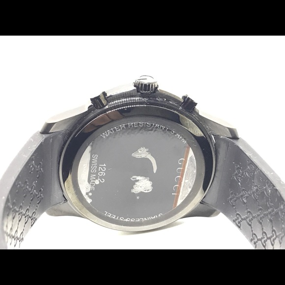 Gucci 126.5 chronograph steel quartz men's watch - Picture 6 of 7