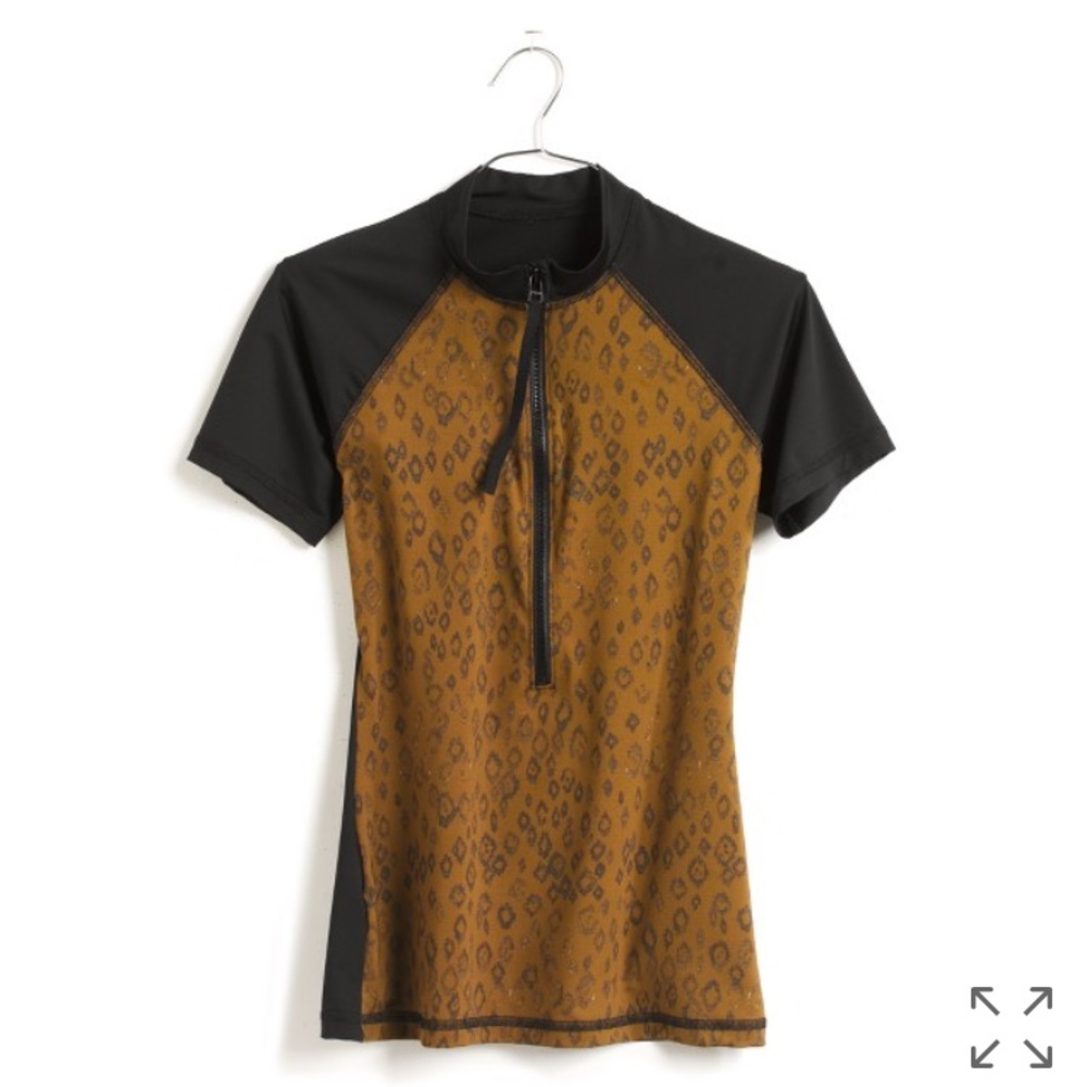 Madewell Leopard Print Rash Guard. NWOT