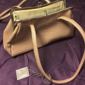 Nine West ran snake skin shoulder purse