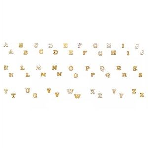 14k Stamping initial Letters for Earrings