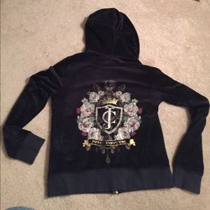 Juicy couture navy velour jacket