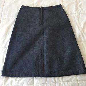 Dark denim Banana Republic lined pencil skirt