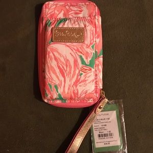 Lilly Pulitzer ID Wallet "Dancing Flamingo"