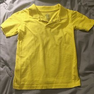 yellow collared faded glory shirt