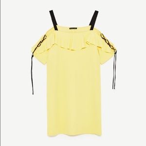 ZARA Cold Shoulder Mini Dress