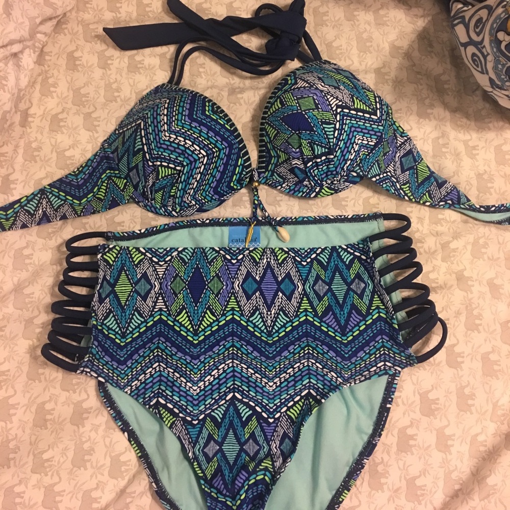 High waisted swimsuit!