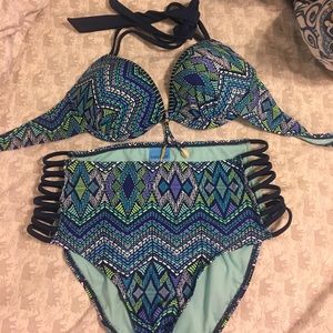 High waisted swimsuit!