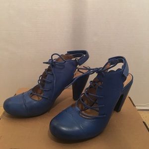 Vintage blue dress shoes