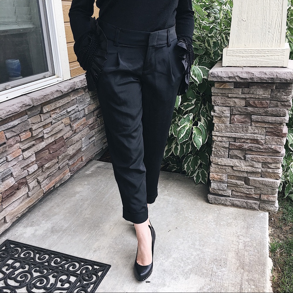 Black Ankle Trousers
