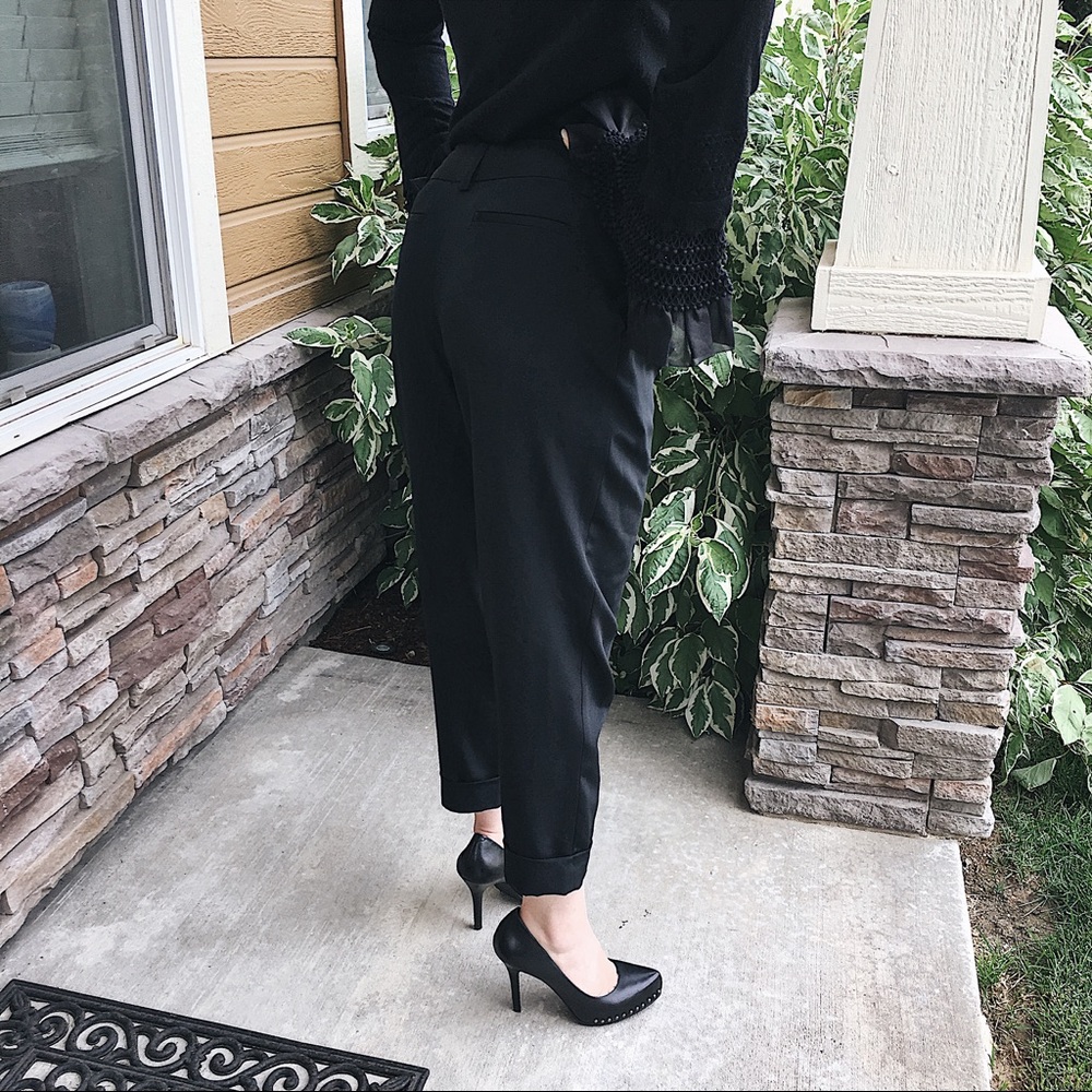 Black Ankle Trousers - Picture 3 of 8