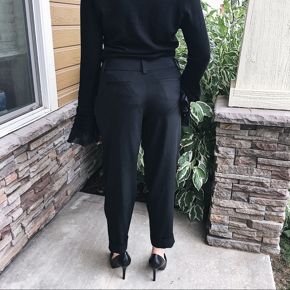 Black Ankle Trousers - Picture 4 of 8