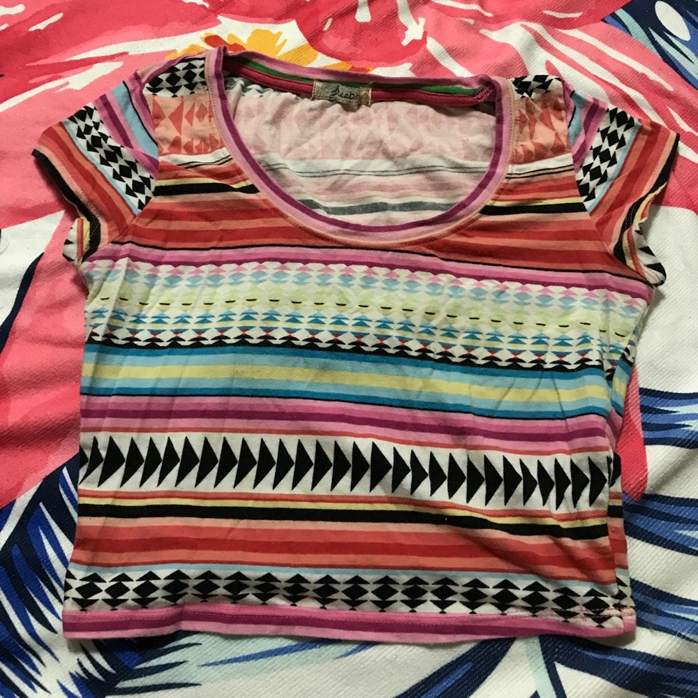 Printed crop top