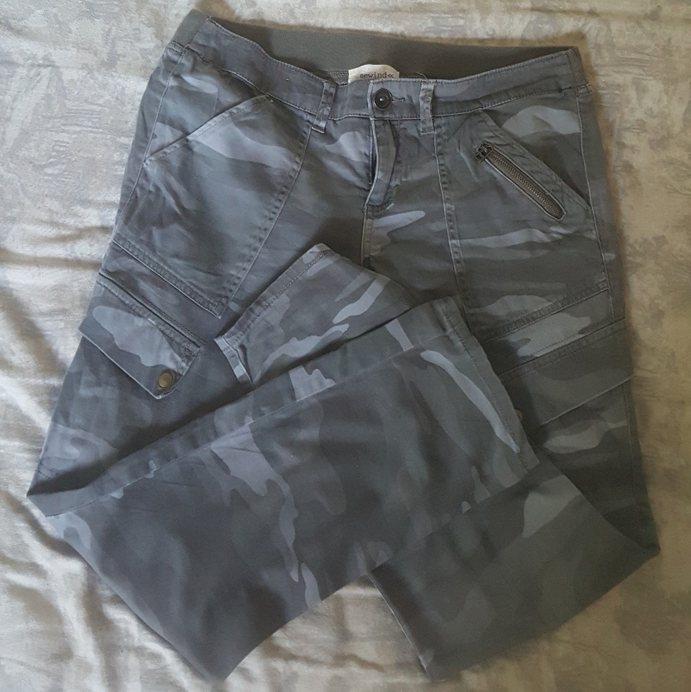 Green camo pants