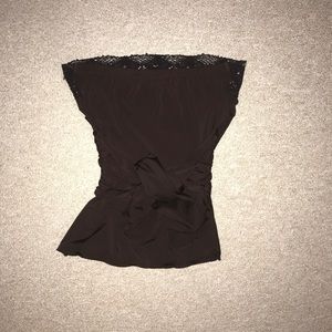 Rampage brown strapless top