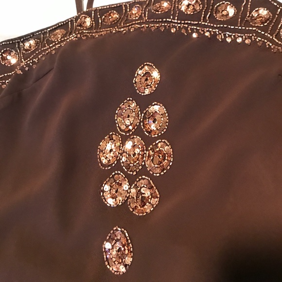 SALE: Limited Brown Sequin Top - Picture 5 of 7