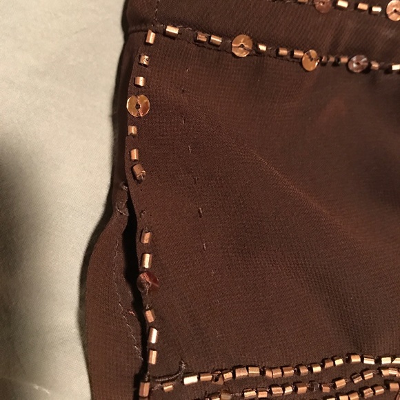 SALE: Limited Brown Sequin Top - Picture 6 of 7