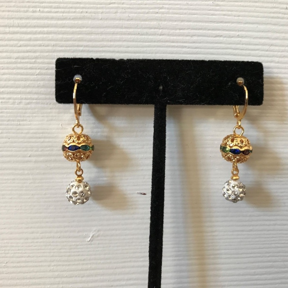 Womens Gold Earrings Fancy Ear Jewelry - Picture 1 of 7