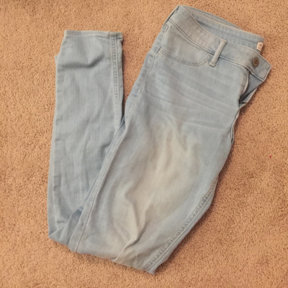 Hollister light wash jegging