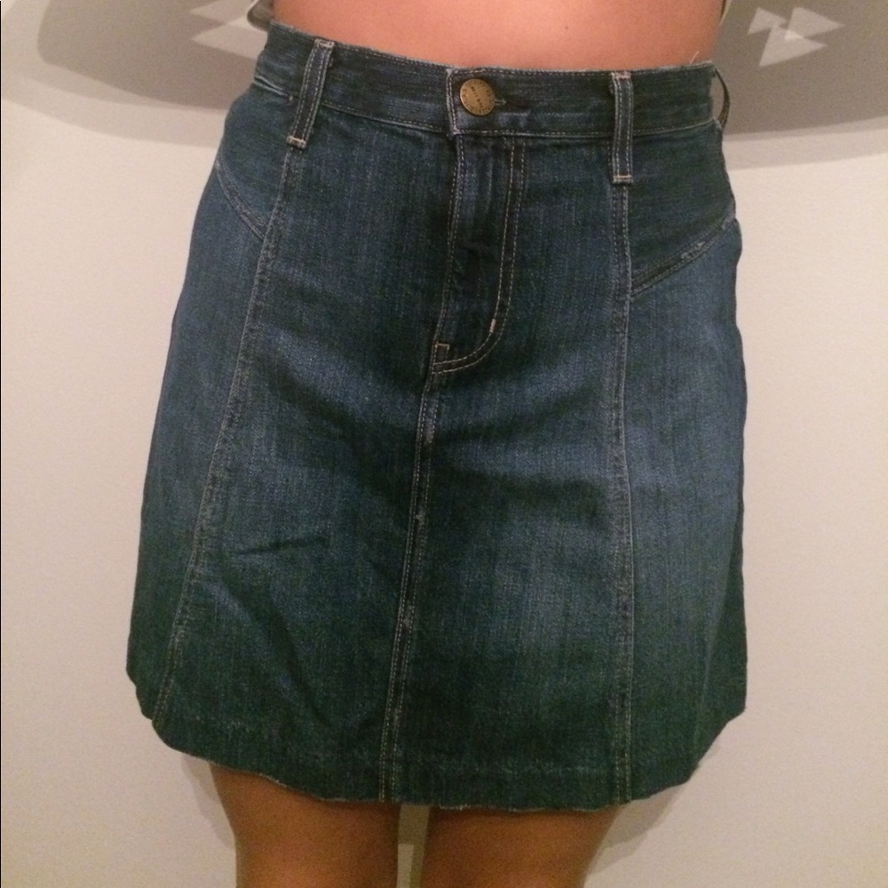 NWT current Elliott denim skirt size 28