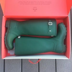 Original forest green hunter boots