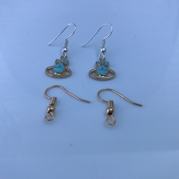 Womens Earrings Silver Plated Hook Bow-knot - Picture 4 of 7