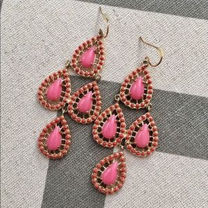 Stella & Dot Seychelles Chandelier Earrings - Pink