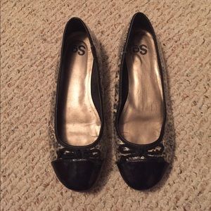 Sequin cheetah flats