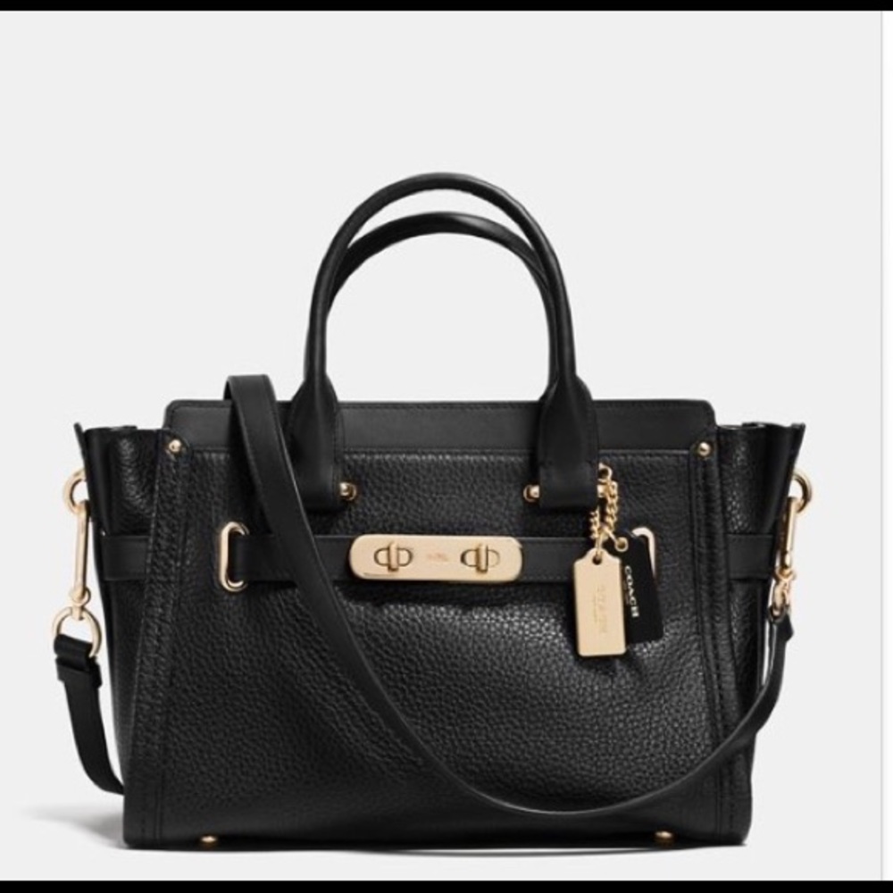 SWAGGER coach leather bag