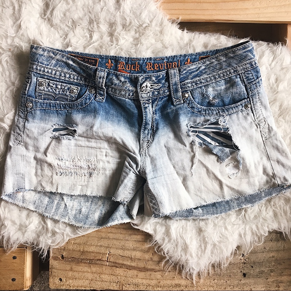 SALE Distressed Denim Shorts