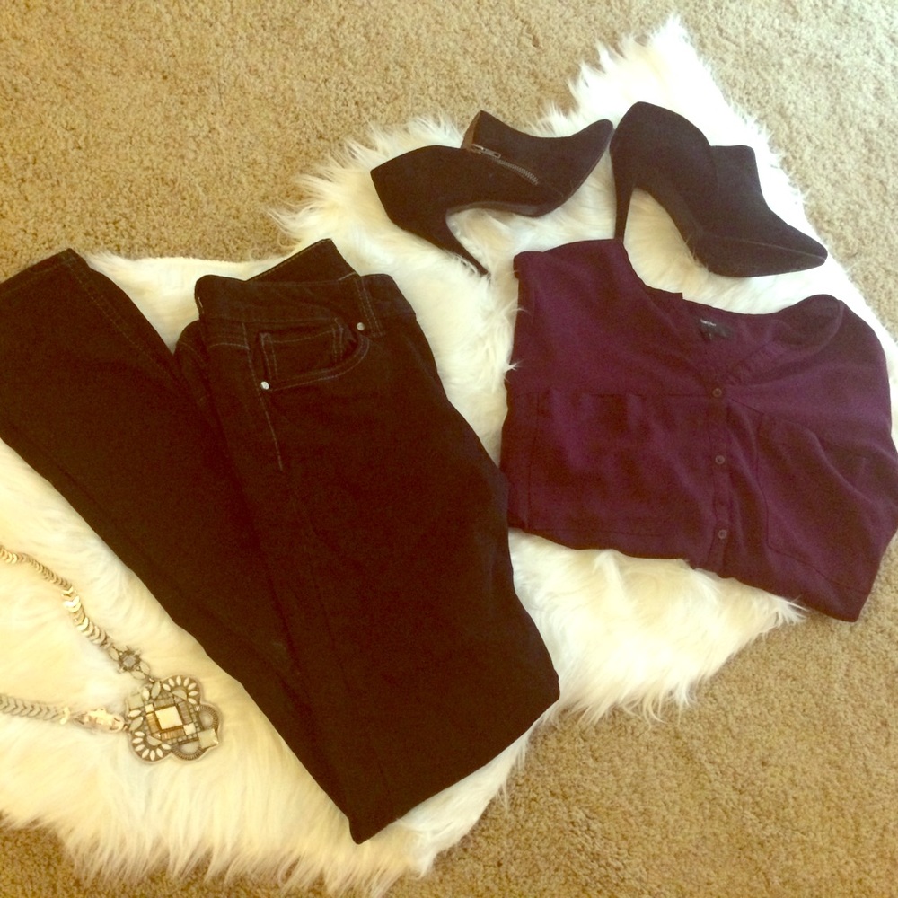 Plum Long Sleeve Tunic