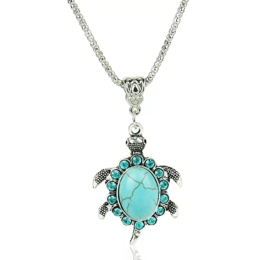💕Turquoise turtle necklace💕