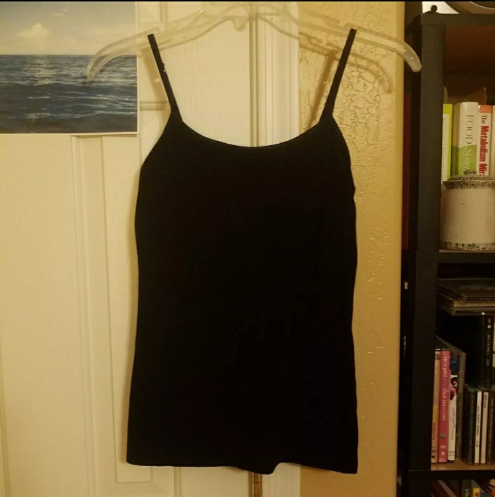 Black spaghetti strap