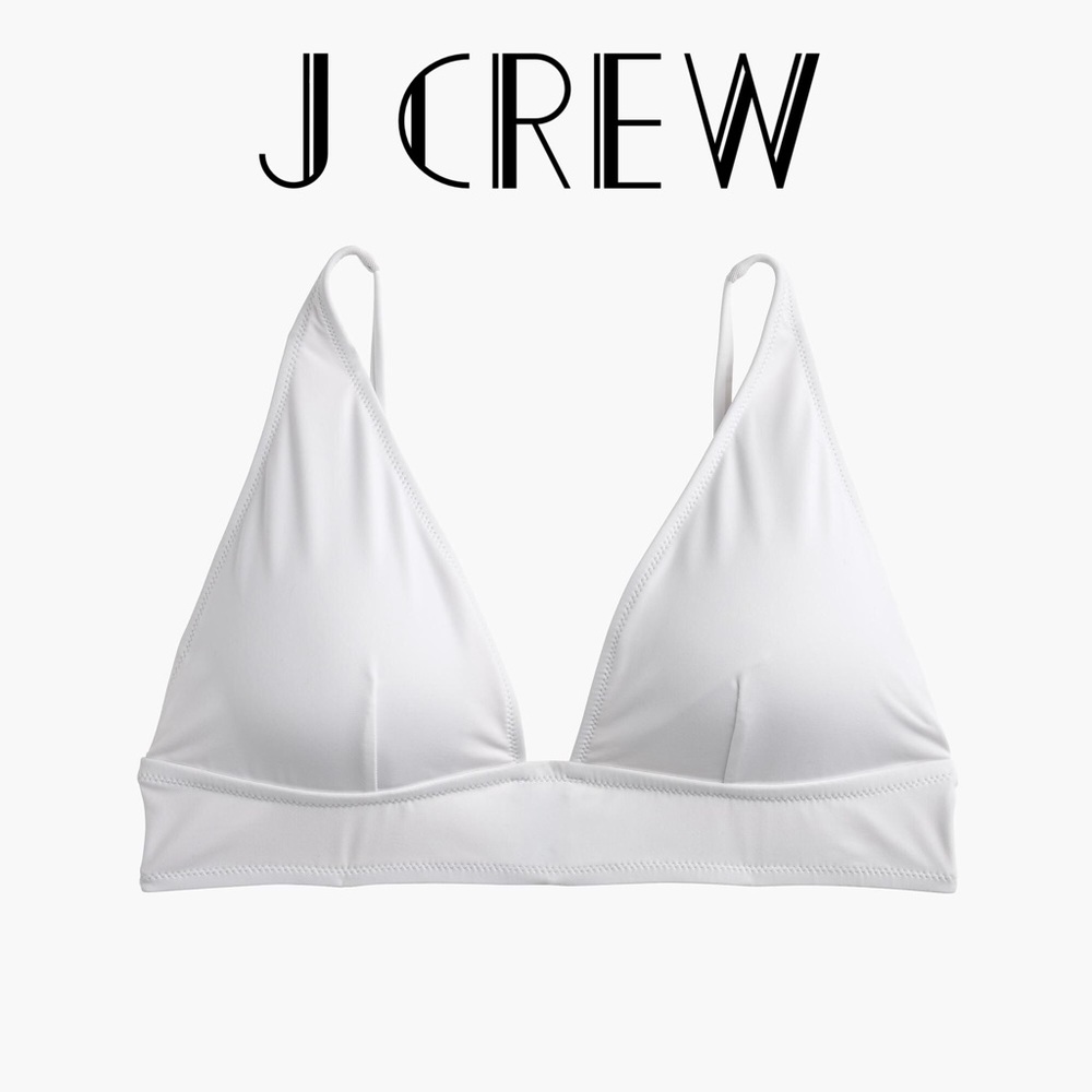 J Crew Plunge V Neck Bikini Top