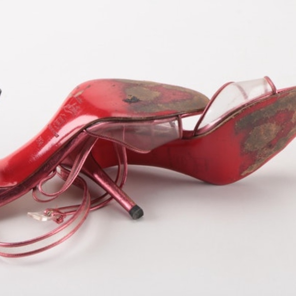 ❌SOLD❌Christian Louboutin Metallic Pink Heels - Picture 7 of 8