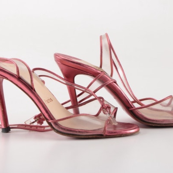 ❌SOLD❌Christian Louboutin Metallic Pink Heels - Picture 5 of 8