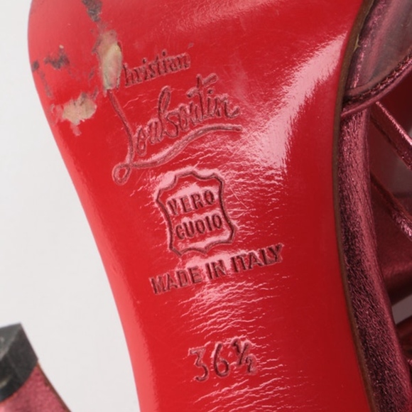 ❌SOLD❌Christian Louboutin Metallic Pink Heels - Picture 8 of 8