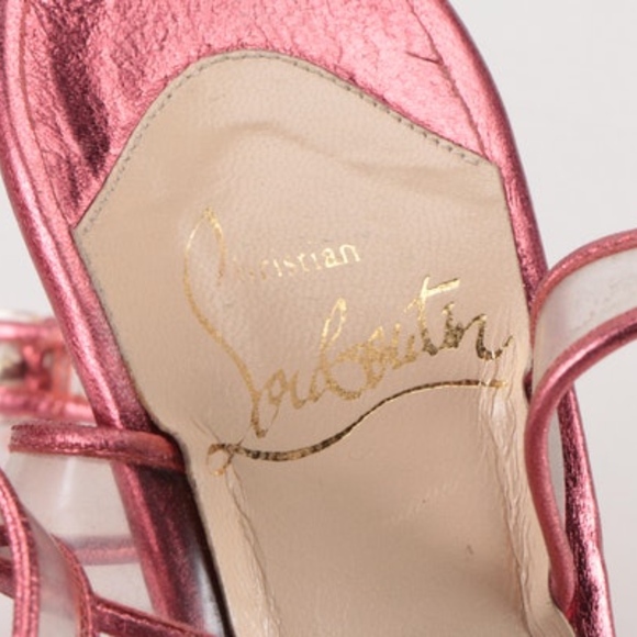 ❌SOLD❌Christian Louboutin Metallic Pink Heels - Picture 4 of 8