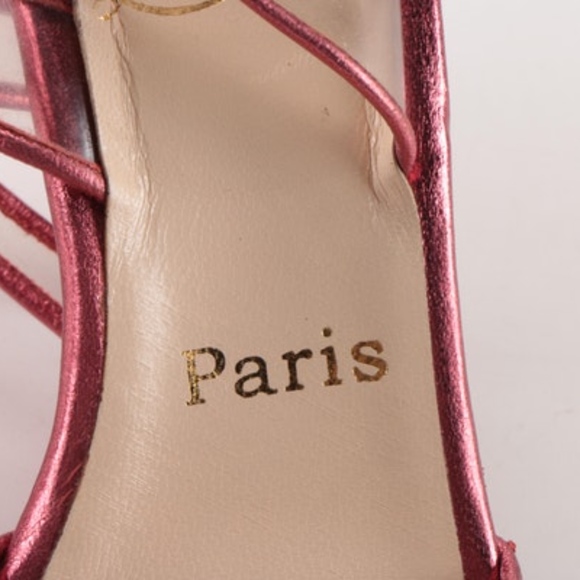 ❌SOLD❌Christian Louboutin Metallic Pink Heels - Picture 3 of 8